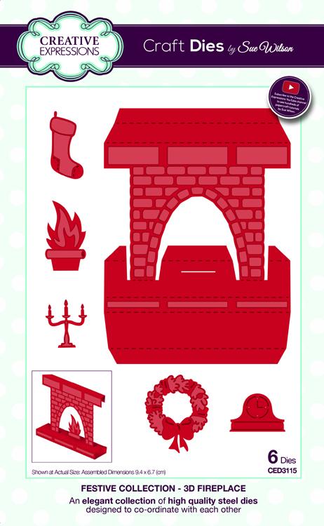 Festive Collection 3D Fireplace — Ecstasy Crafts