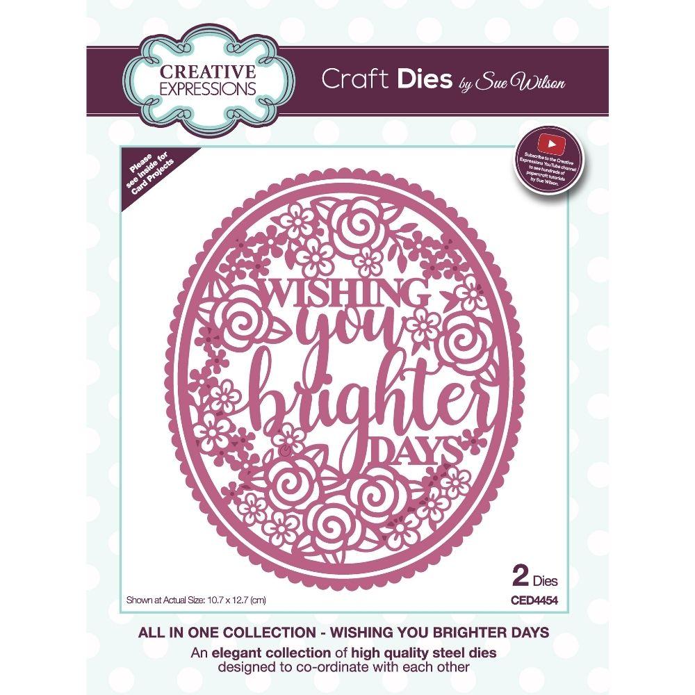 Matrice de découpe Sue Wilson - Wishing You Brighter Days