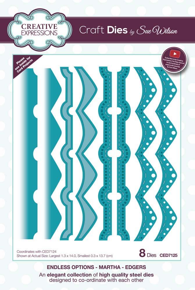 Matrices de découpe par Sue Wilson Collection Endless Options Martha - Bordures