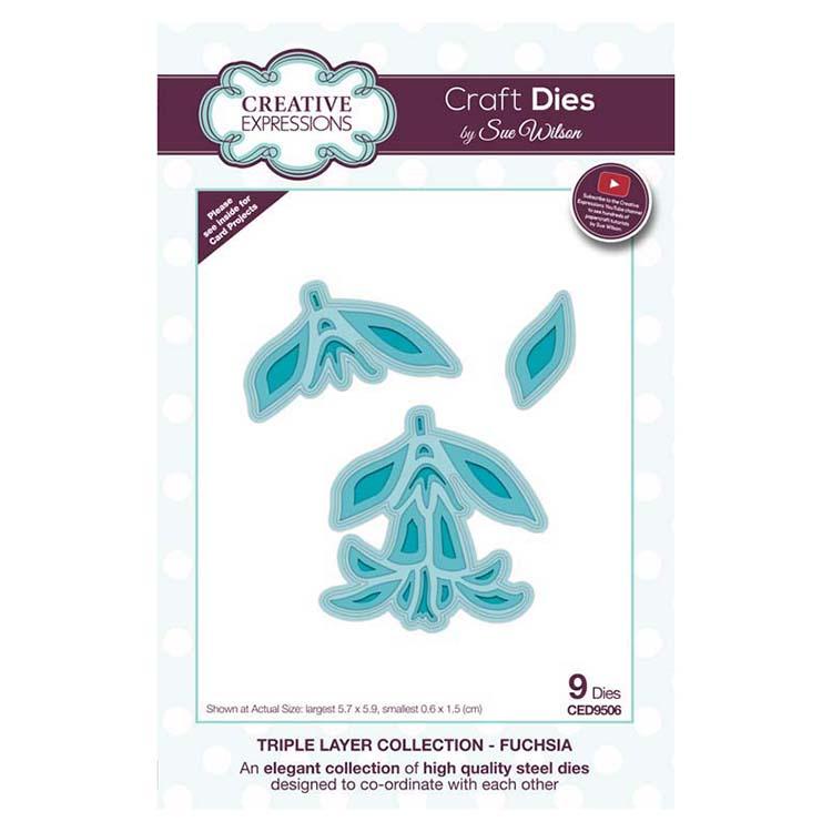 Matrices Creative Expressions par Sue Wilson Collection Triple Couche Fuchsia