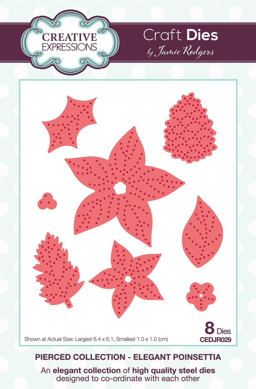 Matrice de découpe Créative Expressions Jamie Rodgers Pierced Elegant Poinsettia