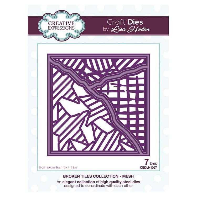 Creative Expressions Collection Carreaux Cassés Mesh