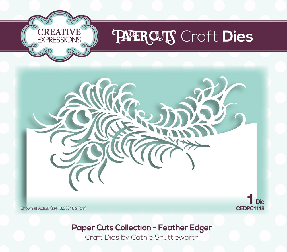 Matrices de coupe Creative Expressions Paper Cuts - Bordure à plumes