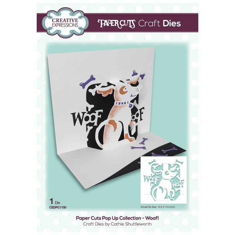 Paper Cuts Woof! Craft Die — Ecstasy Crafts