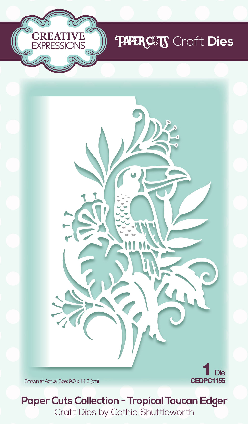 Matrice de découpe perroquet tropical Paper Cuts Edger