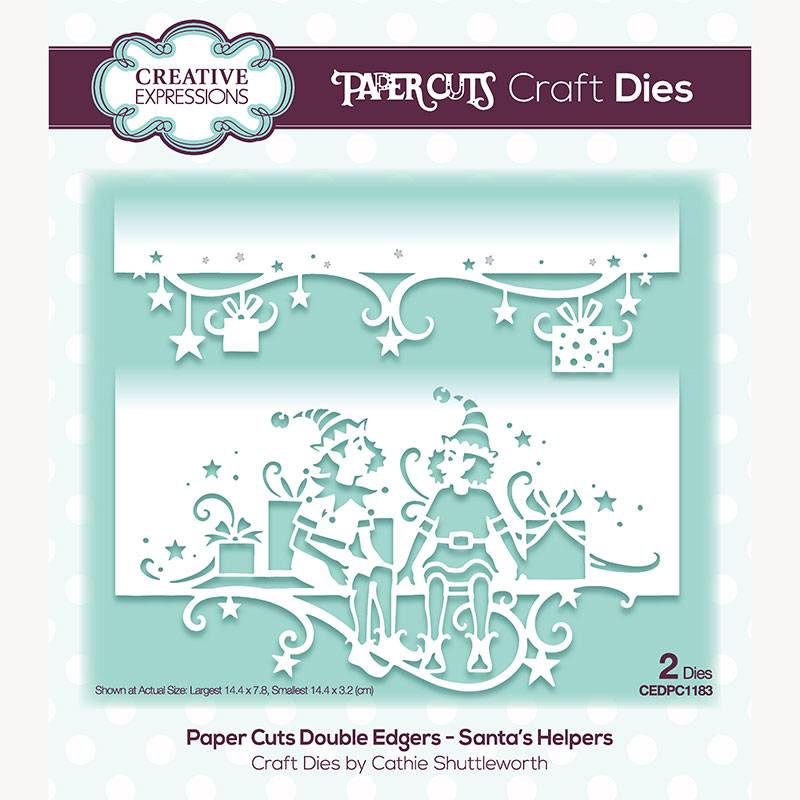 Matrice de découpe double liseré Creative Expressions Paper Cuts Santa's Helpers