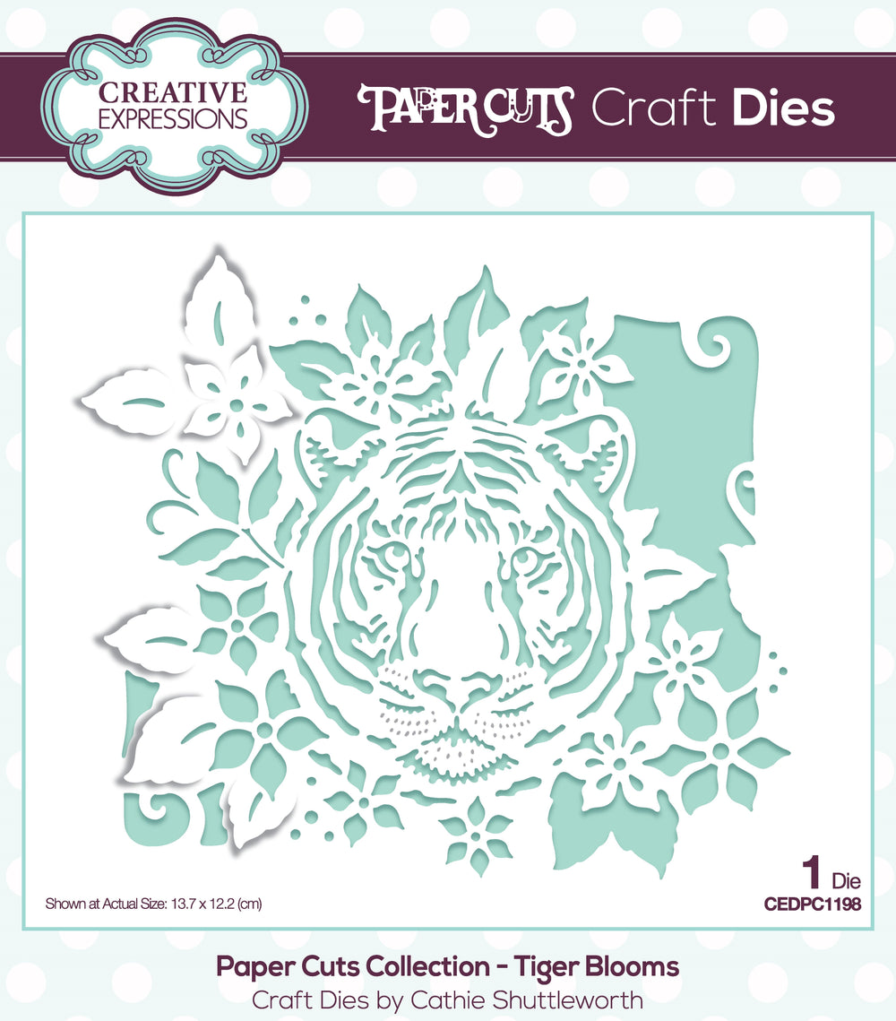 Matrice de découpe Creative Expressions Paper Cuts Tiger Blooms