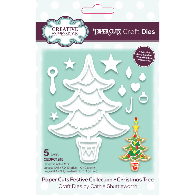 Matrice de découpe Creative Expressions Paper Cuts - Sapin de Noël festif