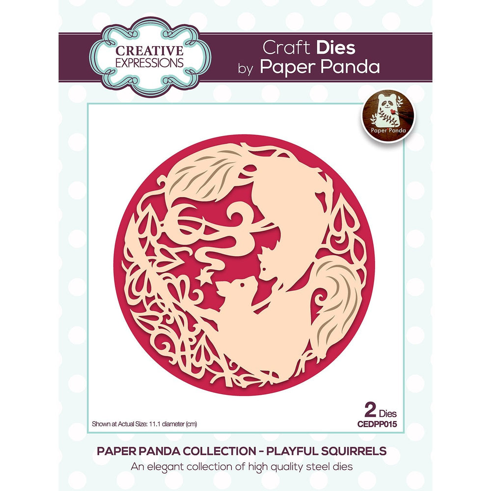 Matrice de découpe Paper Panda Écureuils espiègles