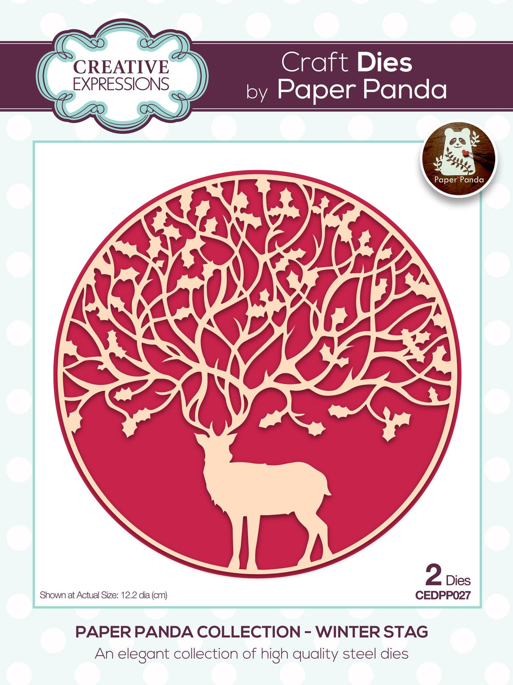 Matrice de découpe Creative Expressions Paper Panda Cerf d'hiver
