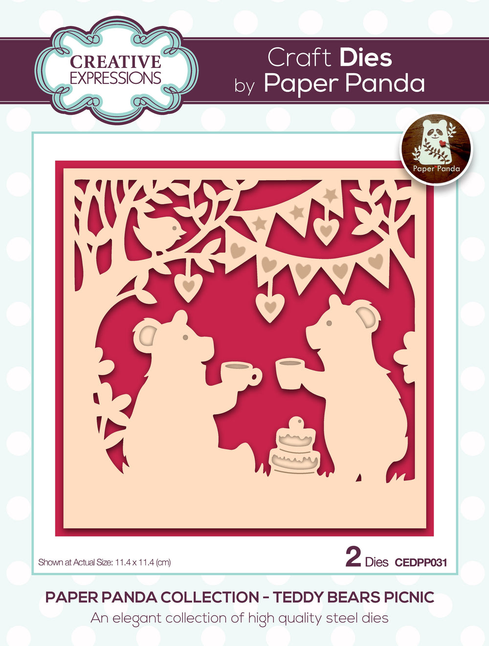 Matrices de découpe Creative Expressions Paper Panda Teddy Bears Picnic