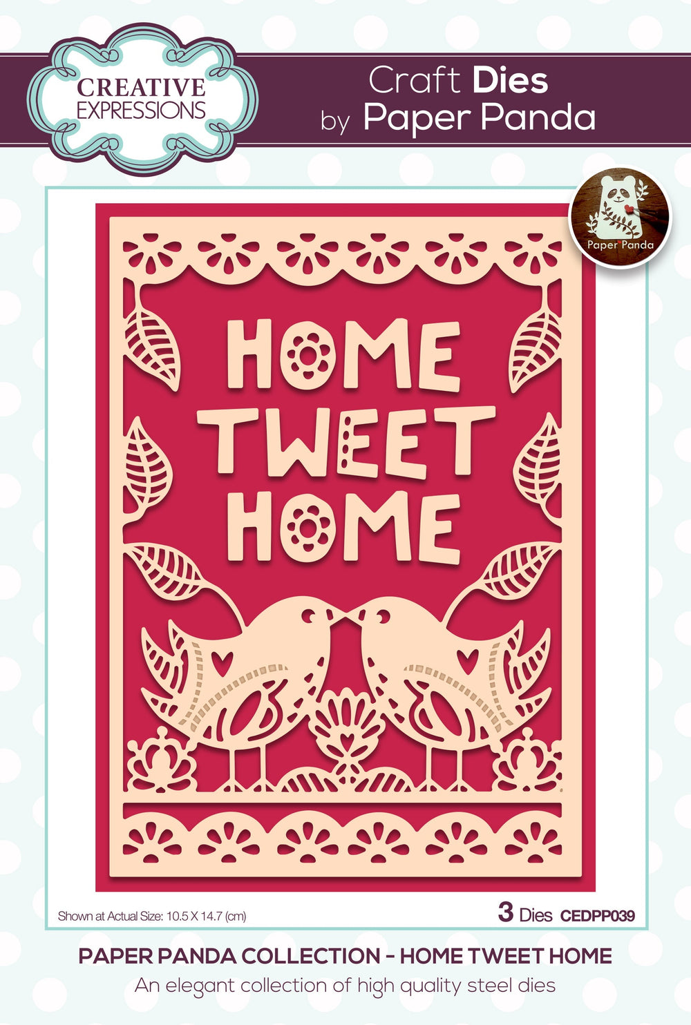 Creative Expressions Paper Panda Home Tweet Home Matrice de découpe