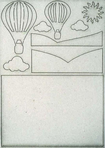 Creative Expressions Pop-ems Scene Hot Air Balloon