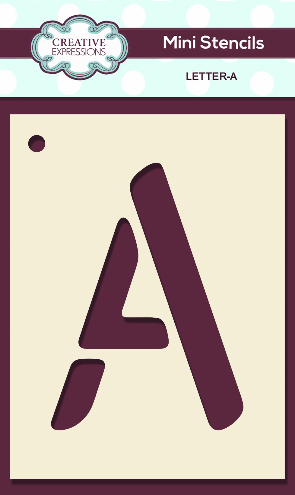 Mini Stencil Upper Case Letter
