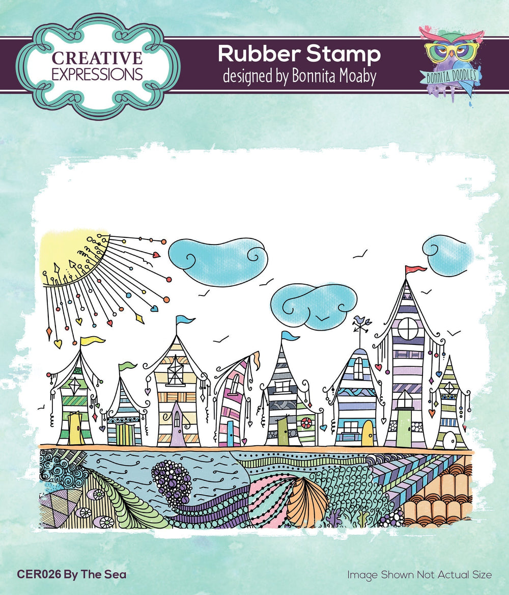 Creative Expressions Bonnita Moaby By The Sea 6 in x 4 in Rubber Stamp — Ecstasy Crafts