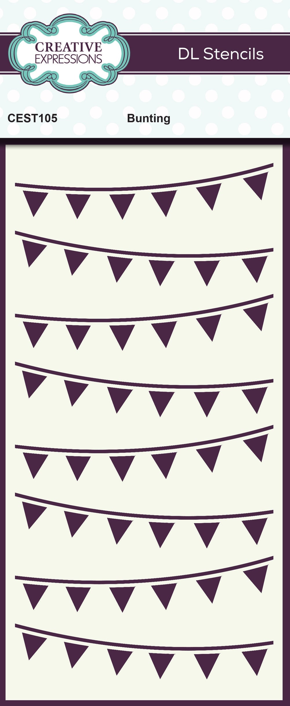 Creative Expressions Pochoir Banderole DL 10,0 x 20,3 cm