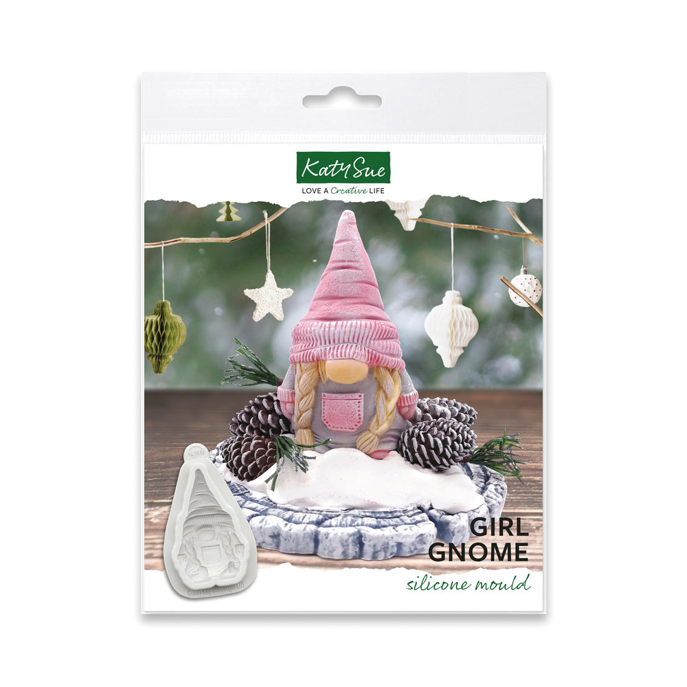 Moule en silicone petite fille gnome