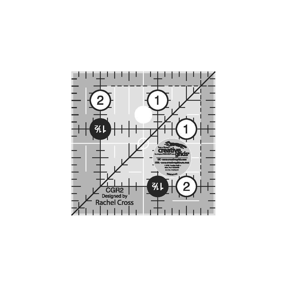 Creative Grids Quilt Ruler 2-1/2in Square — Cottage Quilting Ltd.