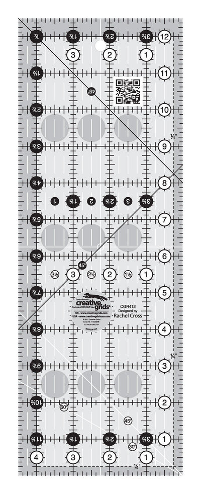Creative Grids Quilt Ruler 4.5" x 12.5"