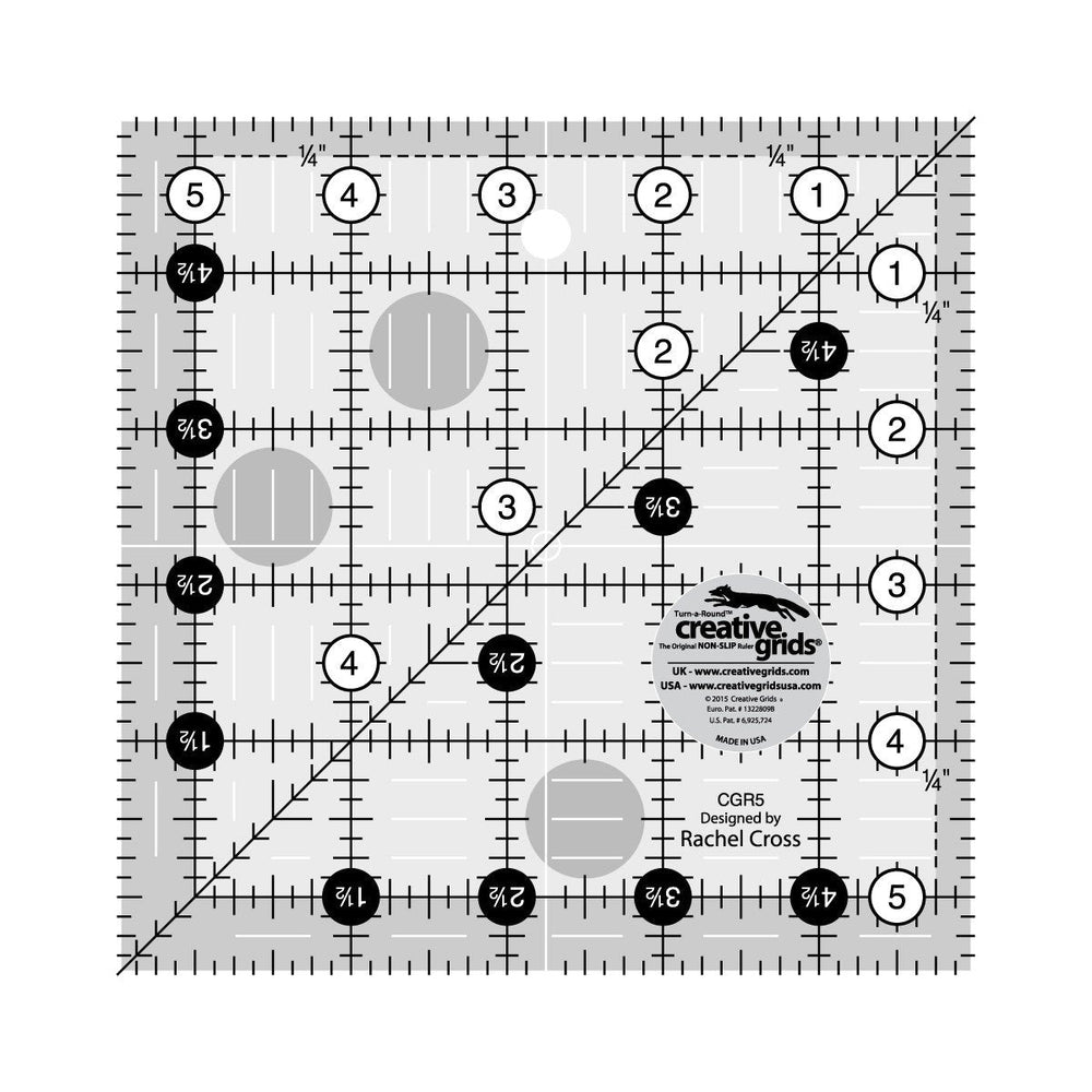 Creative Grids Quilt Ruler 5-1/2in Square — Cottage Quilting Ltd.
