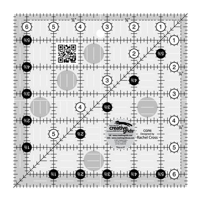 Règle Créative Grids pour courtepointe 6,5 po carrée