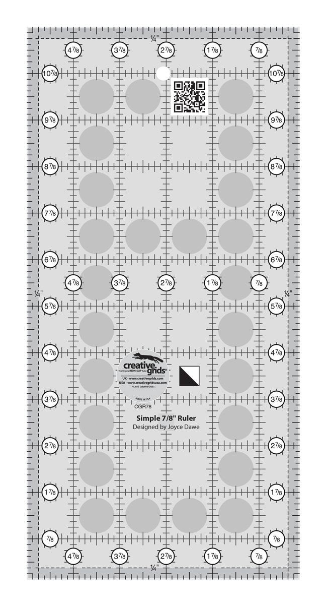 Creative Grids Simple 7/8 Triangle Maker Quilt Ruler — Cottage Quilting Ltd.