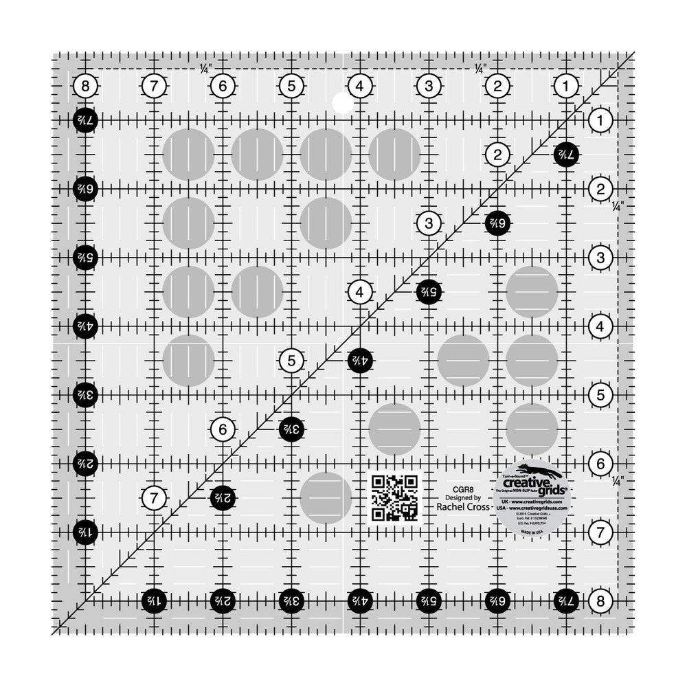 Creative Grids Quilt Ruler 8-1/2in Square — Cottage Quilting Ltd.