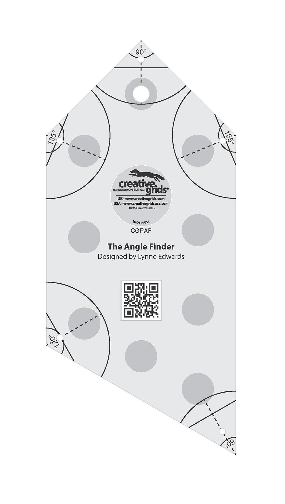 Creative Grids Angle Finder Quilt Ruler and Binding Tool — Cottage Quilting Ltd.