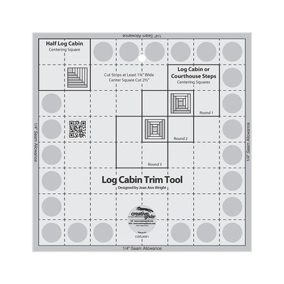 Outil de coupe Creative Grids Log Cabin pour blocs finis de 8 pouces