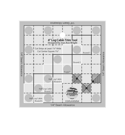 Creative Grids Outil de coupe pour courtepointe Log Cabin 4 pouces