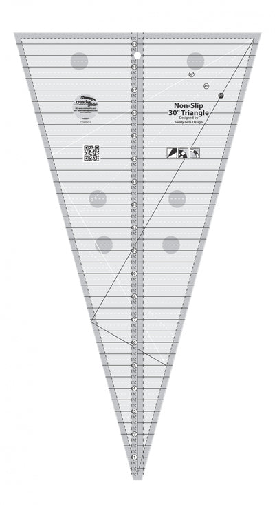 Creative Grids Règle triangle 30 degrés pour courtepointe