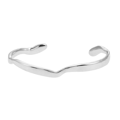 Bracelet Avant-Gardiste Abstrait CHANBA Argent (Or Blanc)