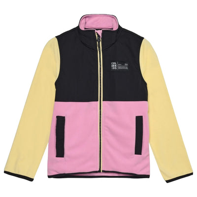 Colourblock Fleece | Pink & Yellow | Color Kids