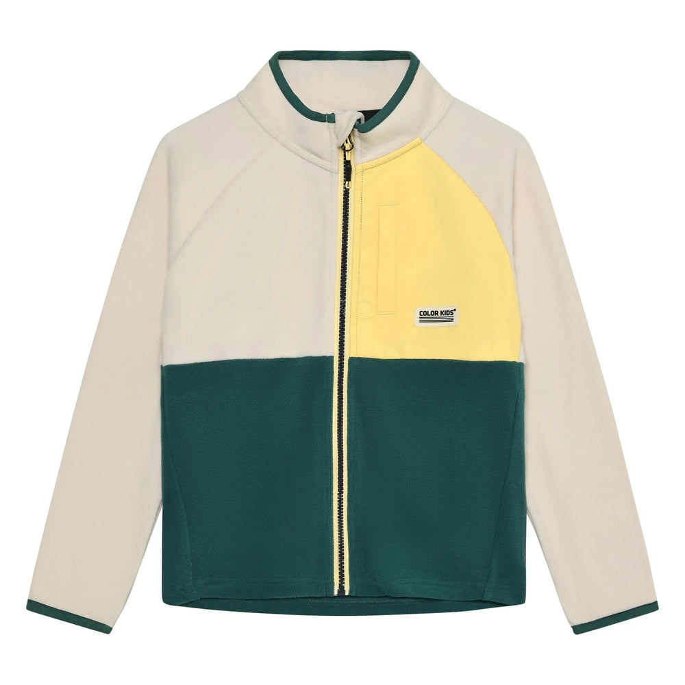 Fleece Colorblock | Jaune et Vert | Color Kids