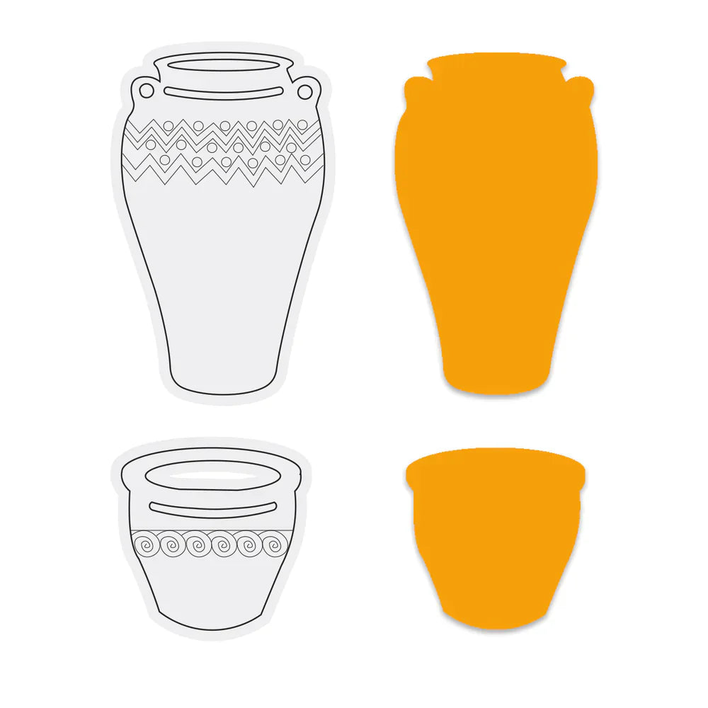 Couture Creations - Tampons et matrices décoratifs Pots Bohème