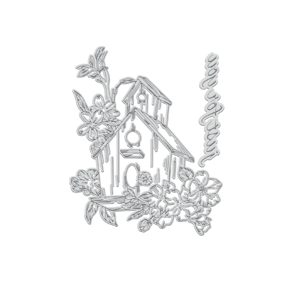 GoLetterPress Impression Stamp - Stamp 4 - Just for You Home Floral