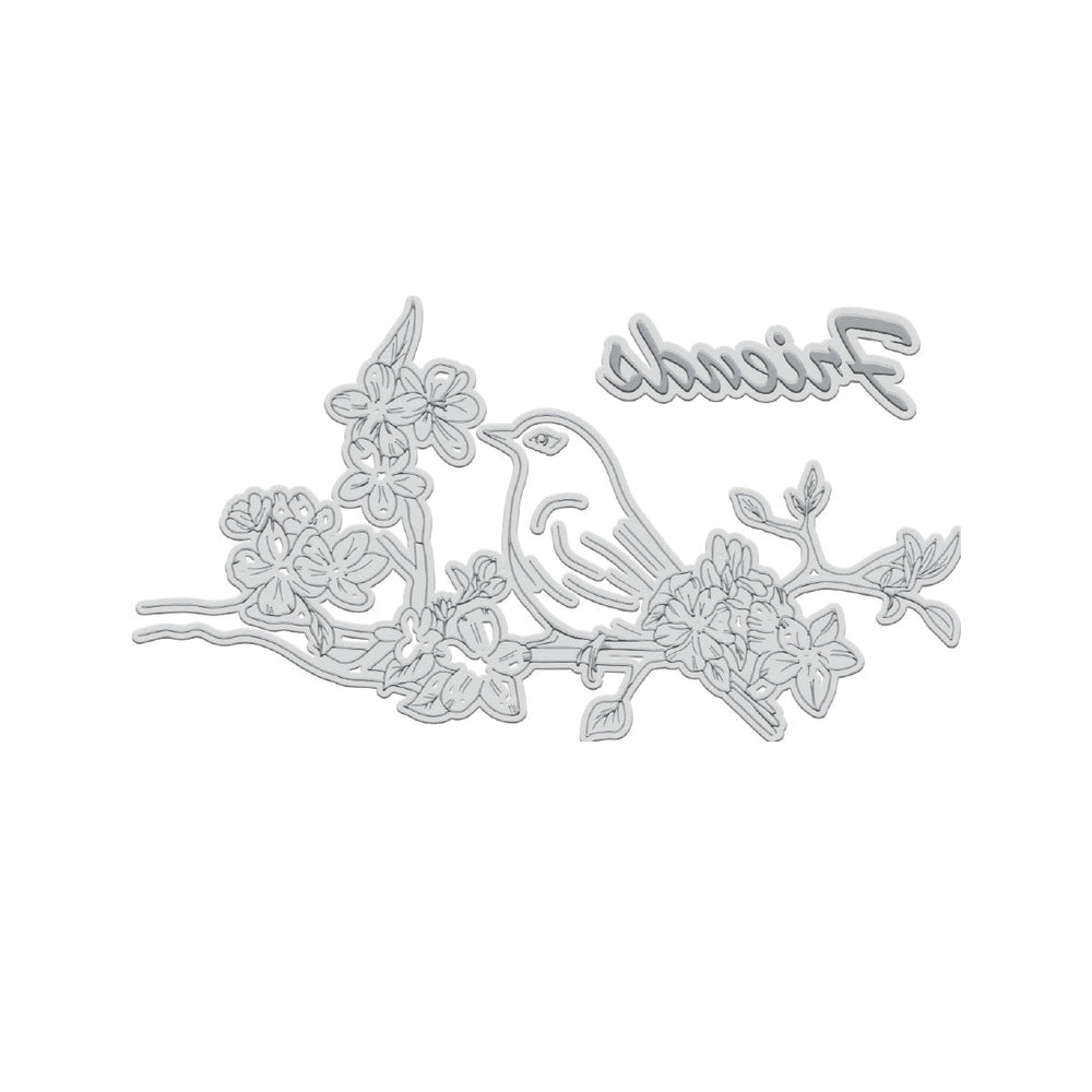 GoLetterPress Impression Stamp - Stamp 8 - Friends Floral