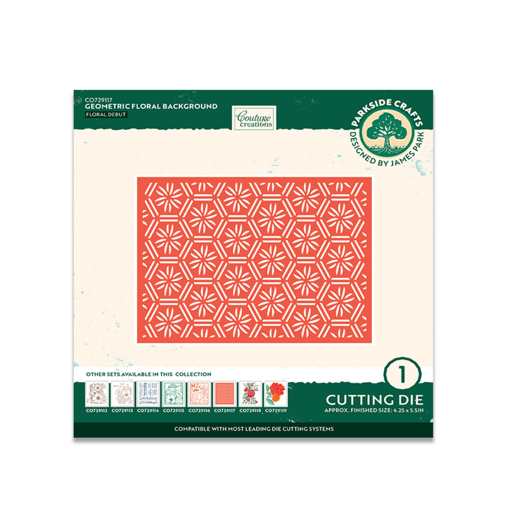 Matrices de découpe Fond floral géométrique (1 pièce)