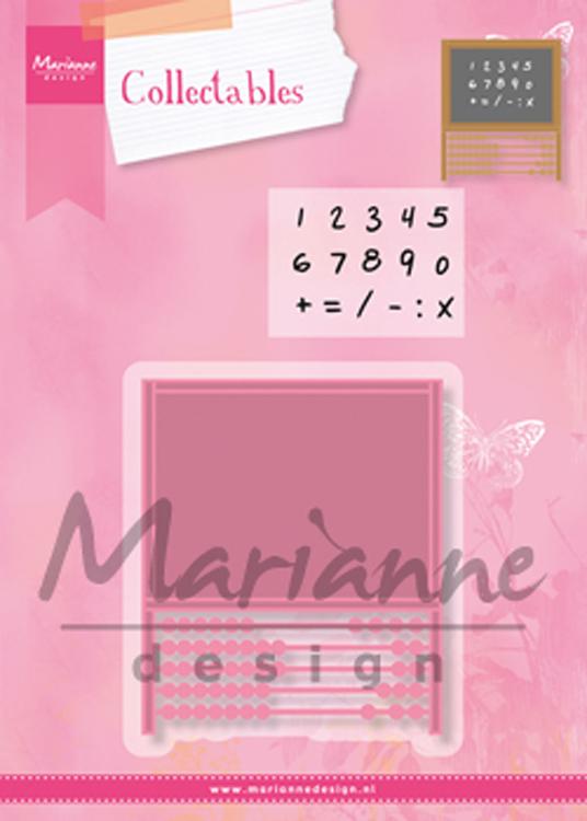 Marianne Design : Set de matrices et de tampons Collectables - Abacus