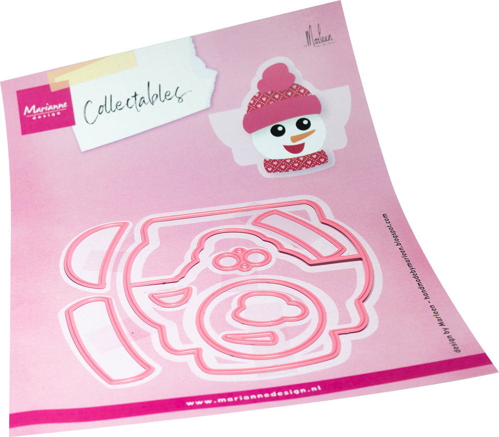 Marianne Design Collectables Die - Bagtopper Snowman by Marleen