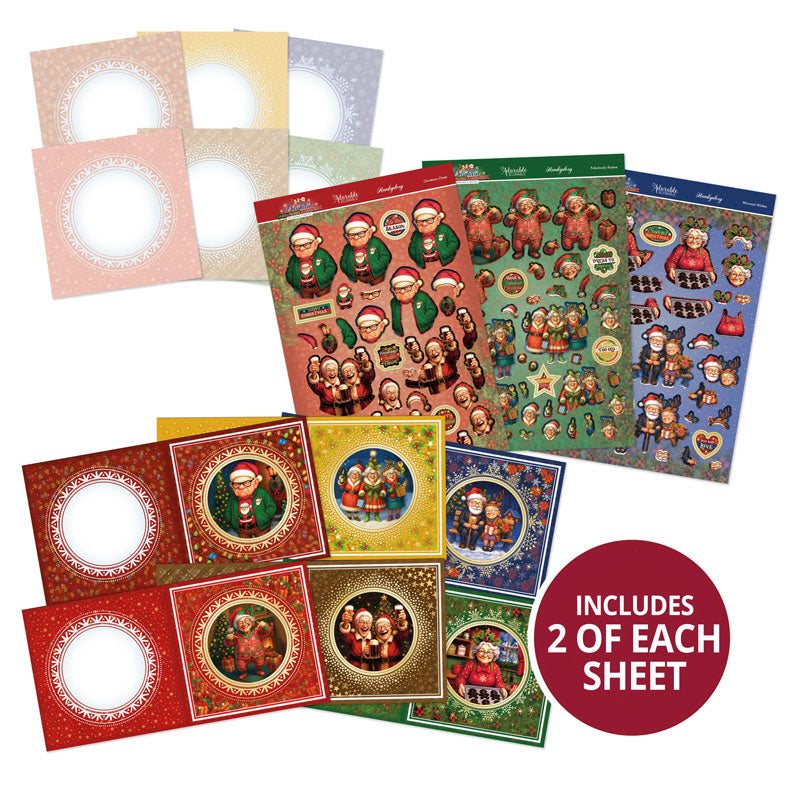 Kit de cartes de découpage festif et amusant "Golden Oldies" délicieux