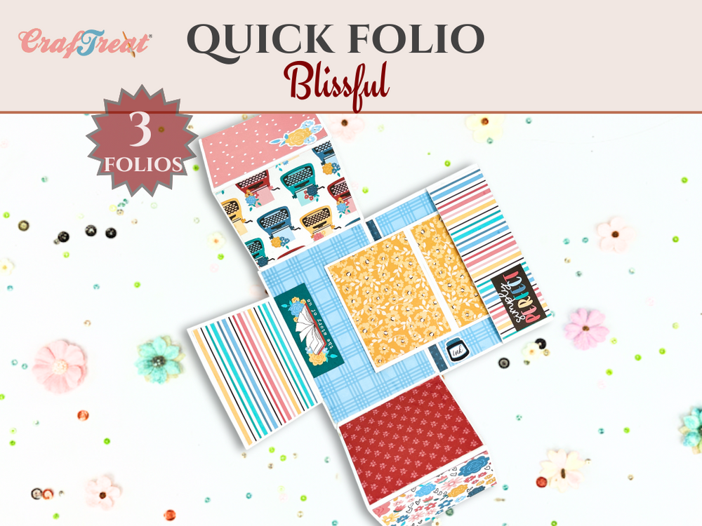 Album de scrapbooking vierge Craftreat Quick Folio - Blissful