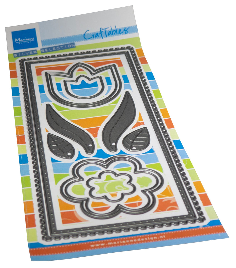 Marianne Design Craftables Matrice de découpe - Fleurs Slimline