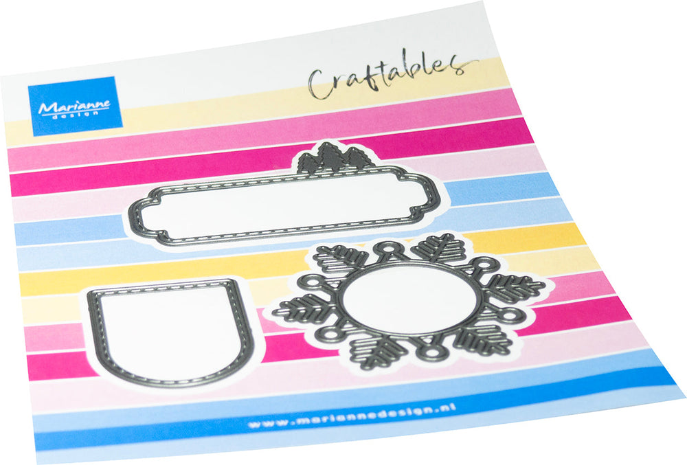 Marianne Design Étiquettes d'hiver - Découpe