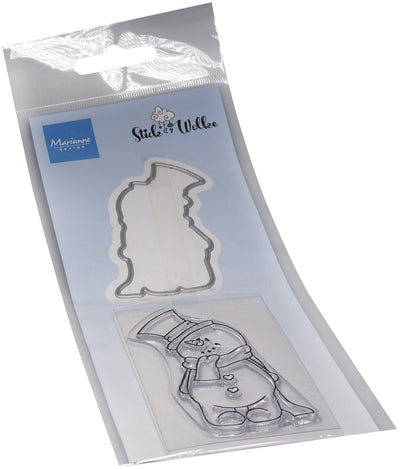 Ensemble de tampons et matrices Marianne Design - Bonhomme de neige