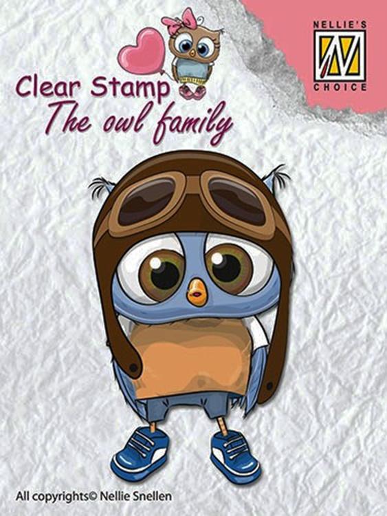 Nellie's Choice Clear Stamp The Owl Family - Family Pilot — Ecstasy Crafts