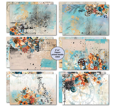 3Quarter Designs Cerulean Score 6x4 Card Pack
