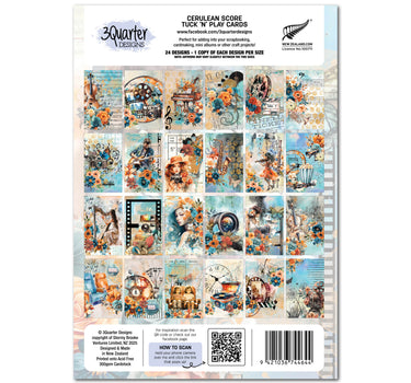 3Quarter Designs Cerulean Score - Tuck N Play Cards