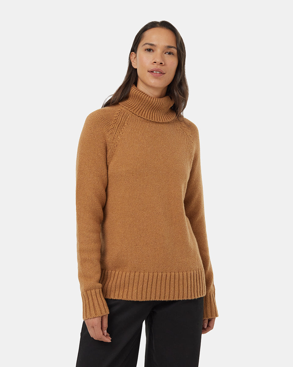 Pull col roulé en laine Highline