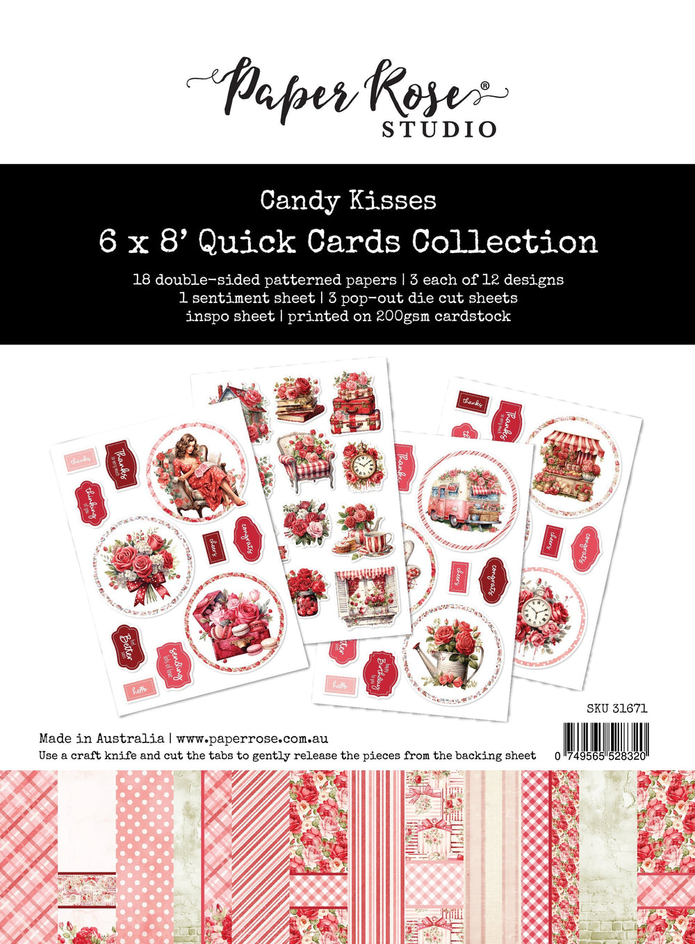 Candy Kisses Collection de cartes rapides 6x8" 31671